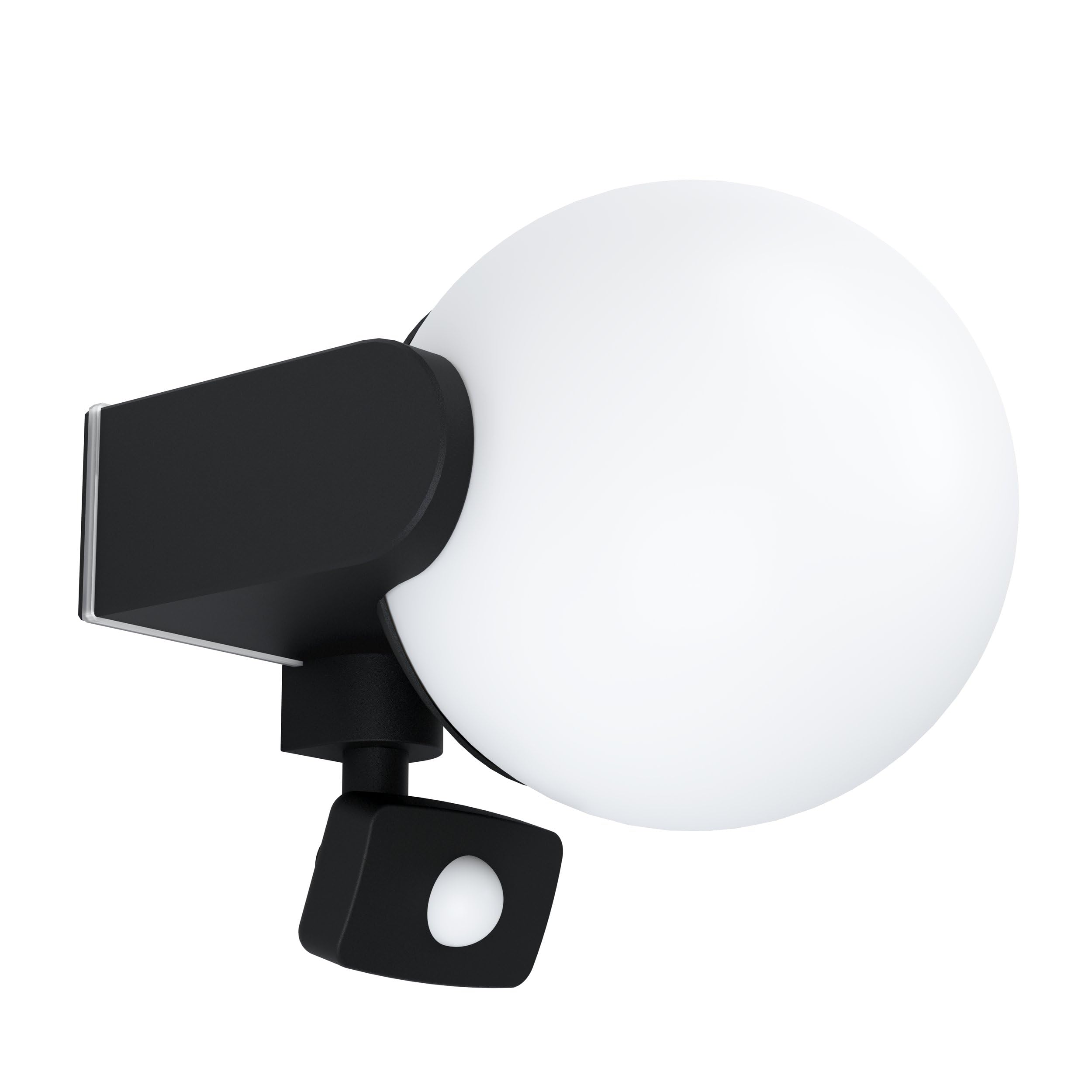 eglo-rubio-au-en-wandleuchte-mit-bewegungsmelder-schwarz-wei-e27-ip44 image 1