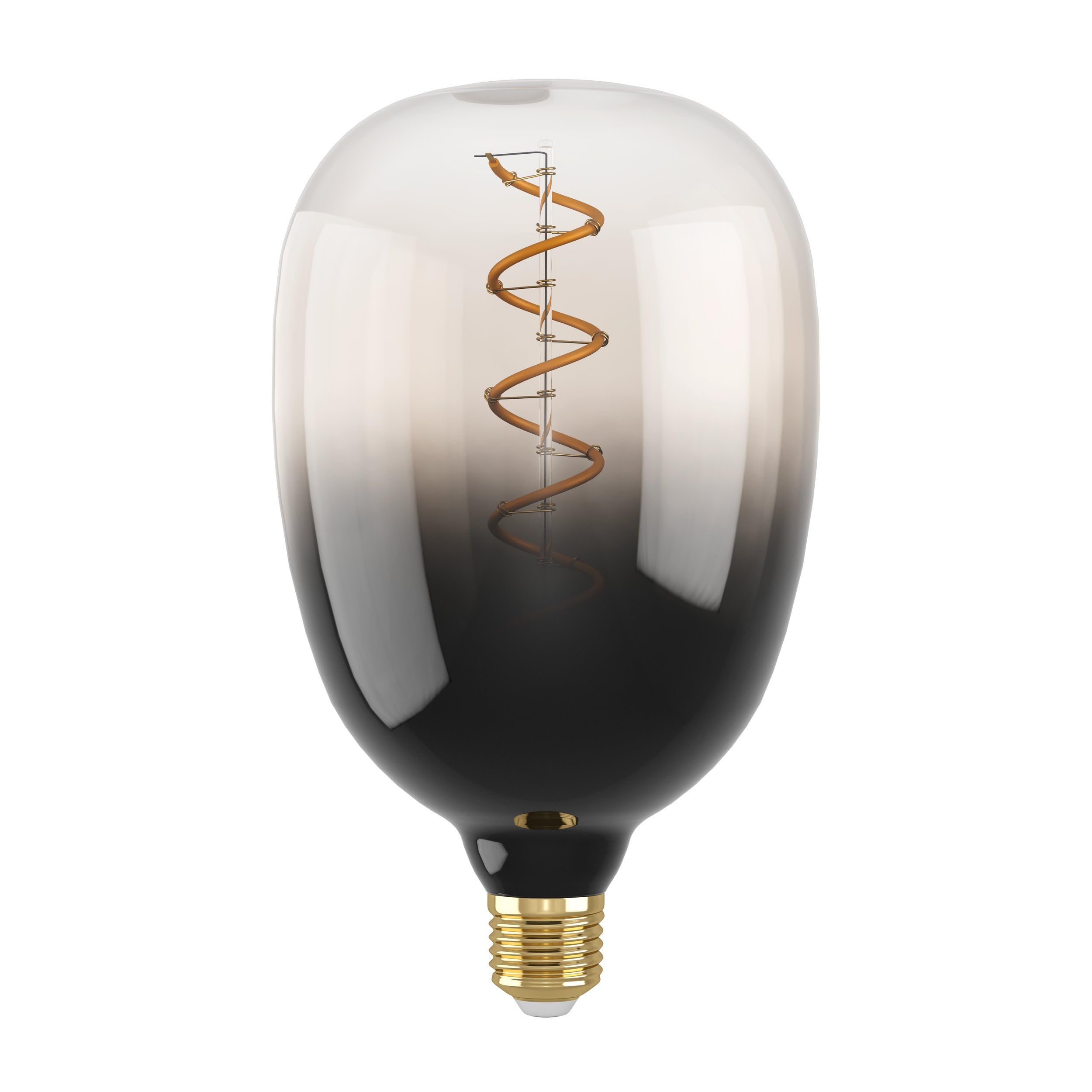 eglo-spiral-e27-led-retro-gl-hbirne-t120-big-size-dimmbar-sand-schwarz-4w-1800k- image 1