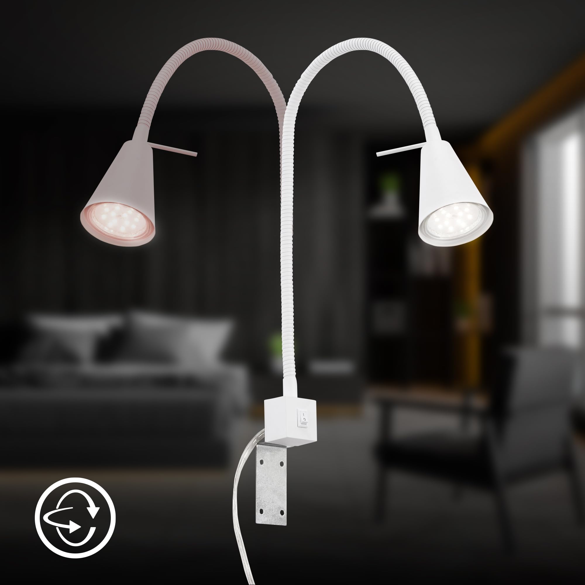 briloner-led-leselampe-wand-gu10-wei-schwenkbar-40-3-cm-warmwei image 6