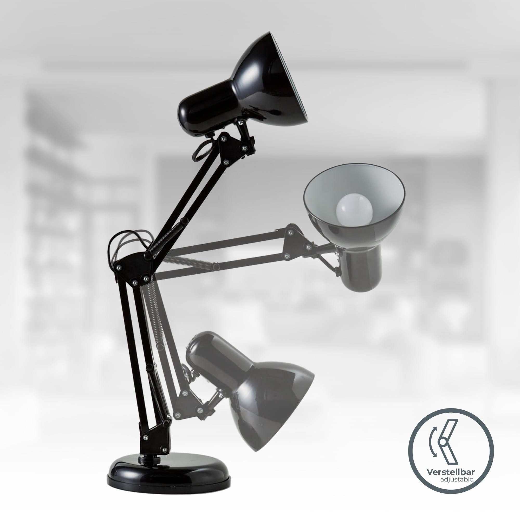 b-k-licht-schreibtischlampe-schwenkbar-e14-schwarz-53-cm image 2