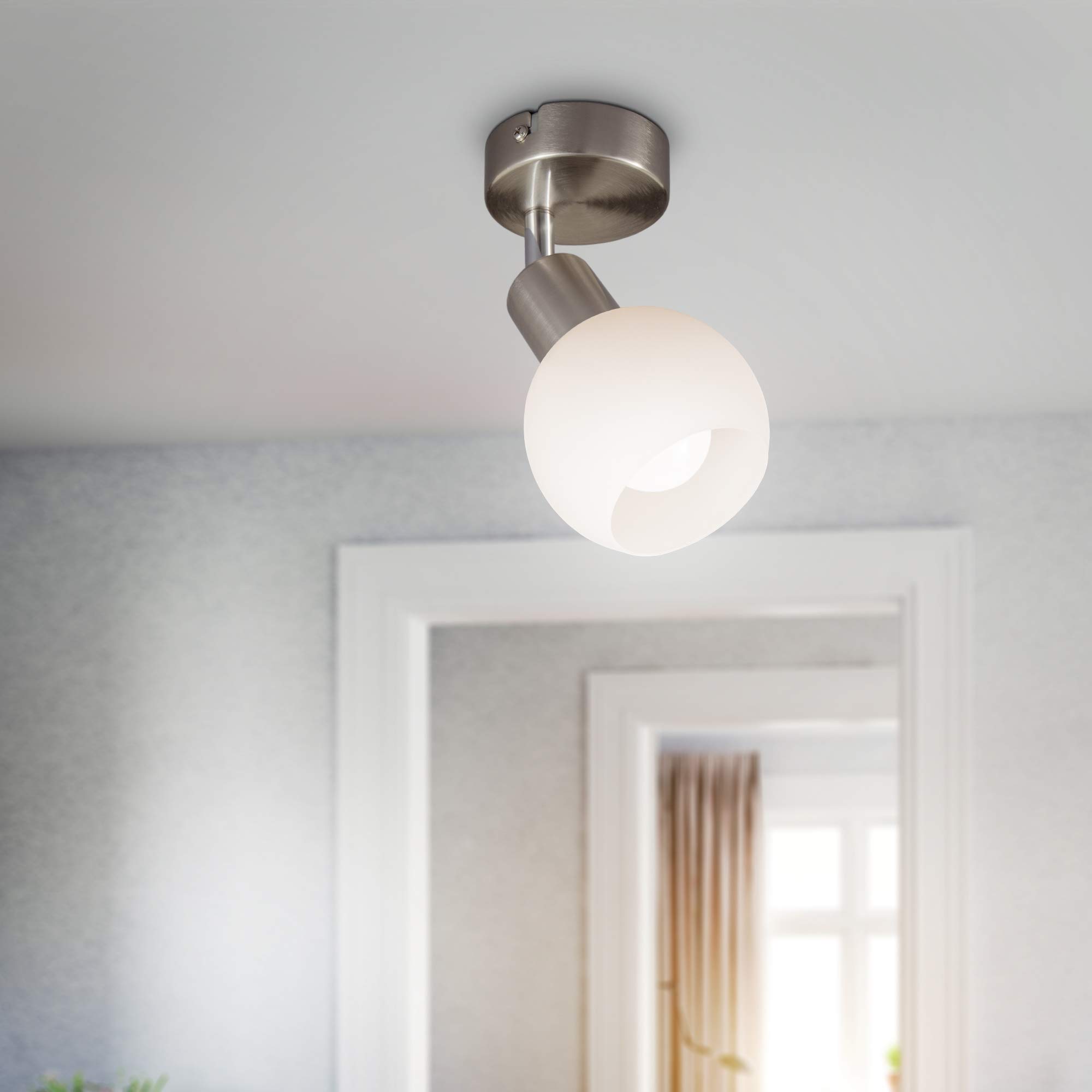 b-k-licht-wand-und-deckenspot-opalglas-matt-nickel-schwenkbar-5w-470lm-warmwei image 5