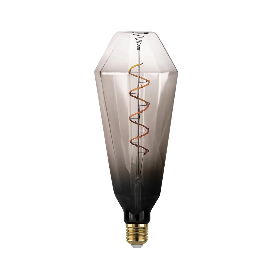 eglo-e27-xxl-spiral-led-retro-gl-hbirne-big-size-grau-schwarz-4w-1800k-dimmbar image 1