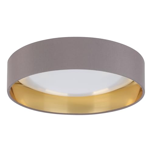 eglo-palomaro-led-deckenleuchte-rund-32-cm-textil-cappuccino-gold-960-lm-3000k image 4