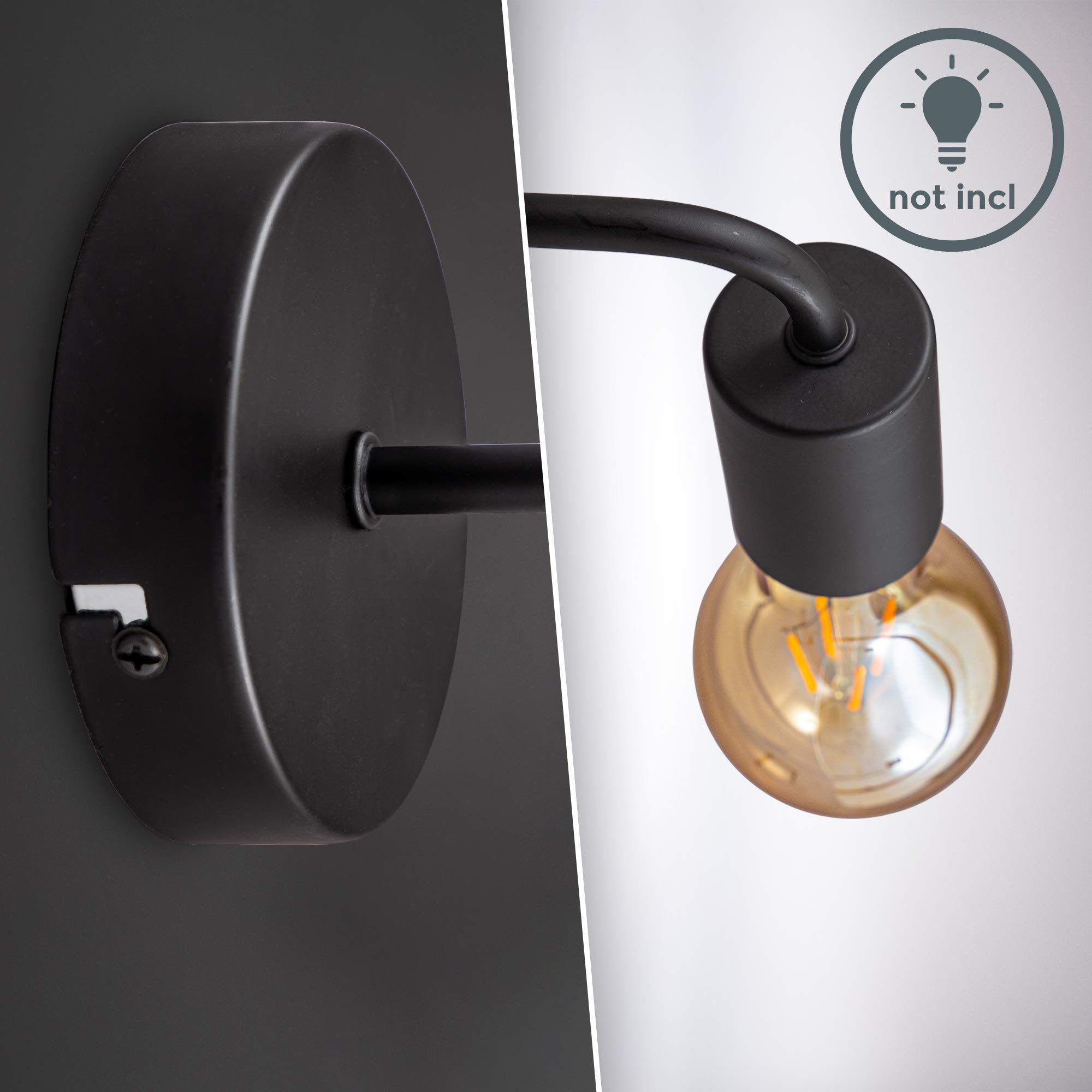 briloner-b-k-licht-wandleuchte-vintage-e27-max-10-watt-15x10x20-2-cm-schwarz image 3