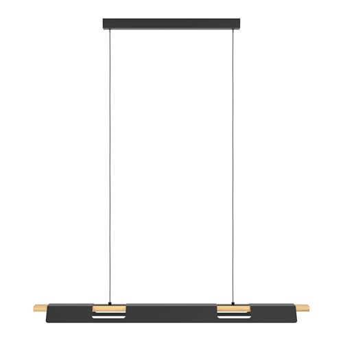 eglo-ermua-led-pendelleuchte-100-cm-schwarz-braun-wei-dimmbar image 8