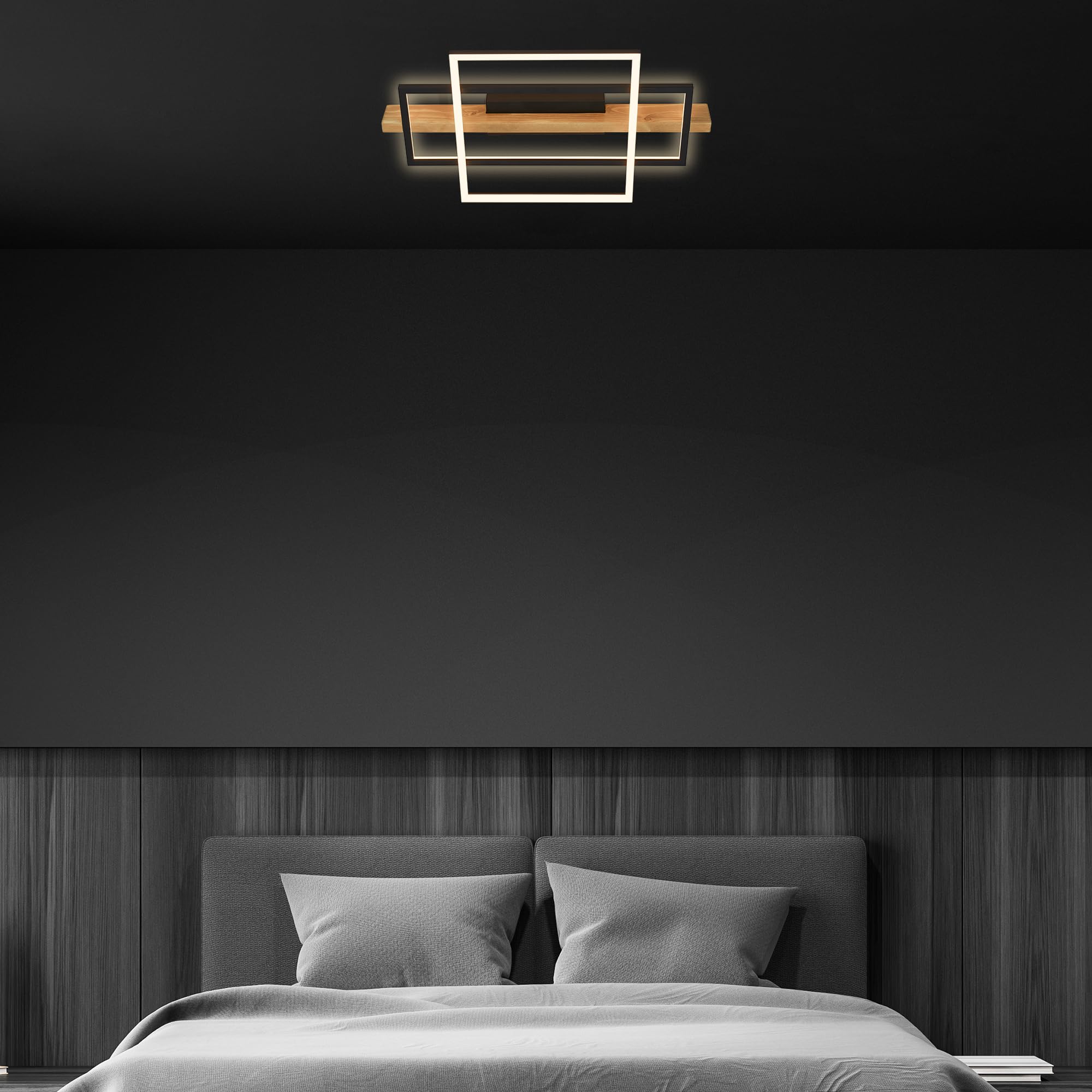 briloner-led-deckenlampe-holzdekor-mit-backlight-32w-3200lm-schwarz-holz-55x30cm image 5