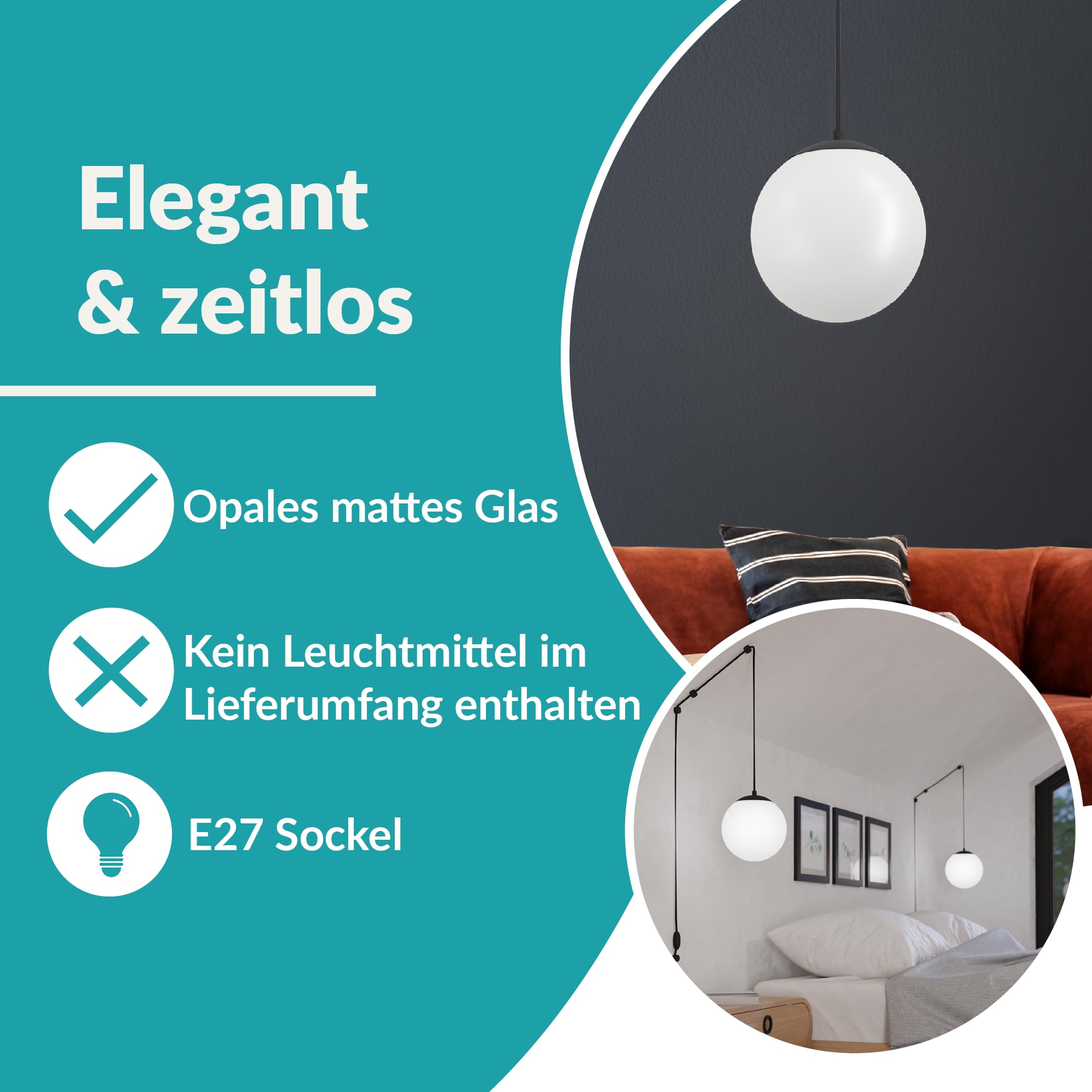 eglo-rondo-3-h-ngelampe-e27-mit-kabel-und-stecker-opalglas-schwarz image 2