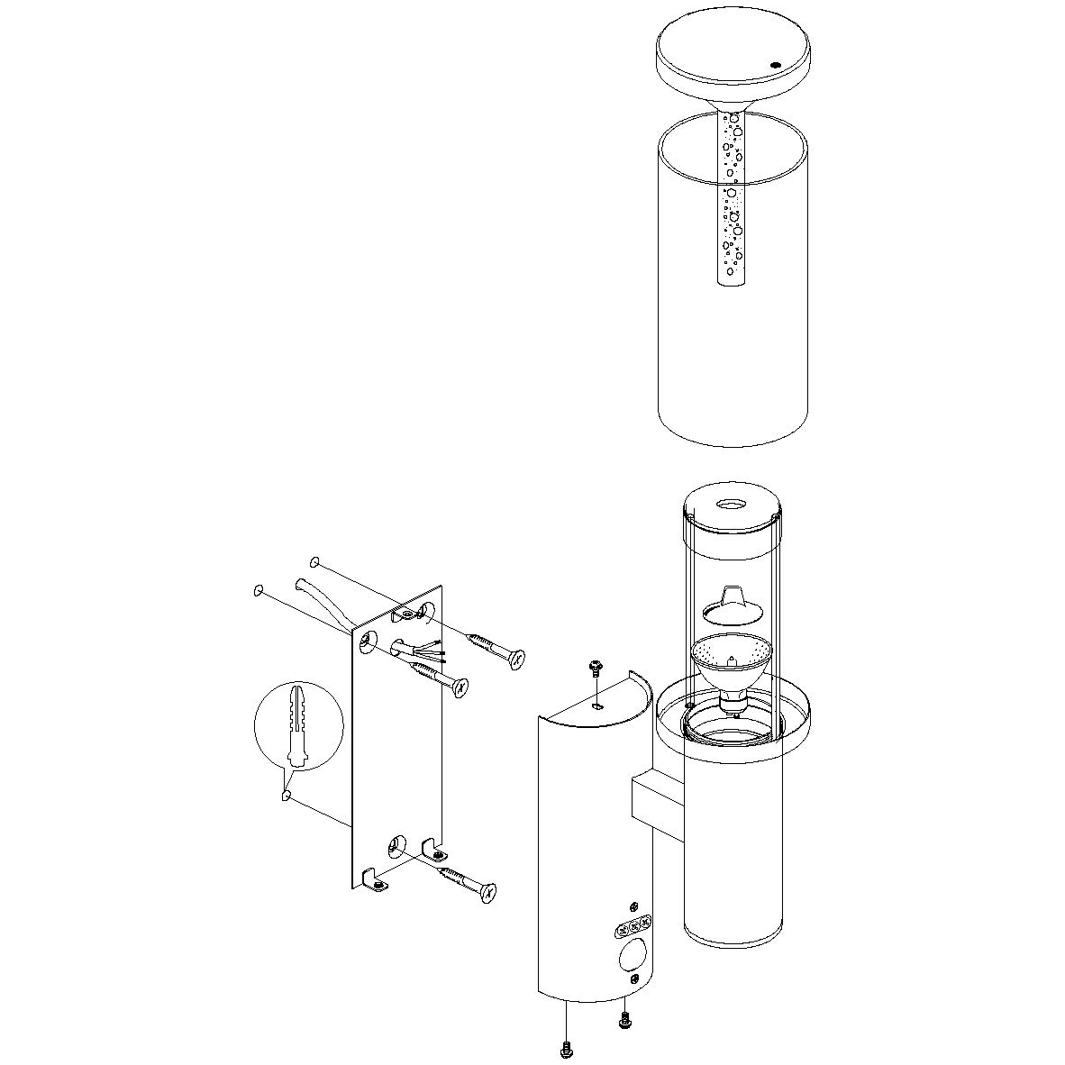 eglo-trono-stick-2-flammige-au-en-wandlampe-mit-bewegungsmelder-silber-gu10-ip44 image 6
