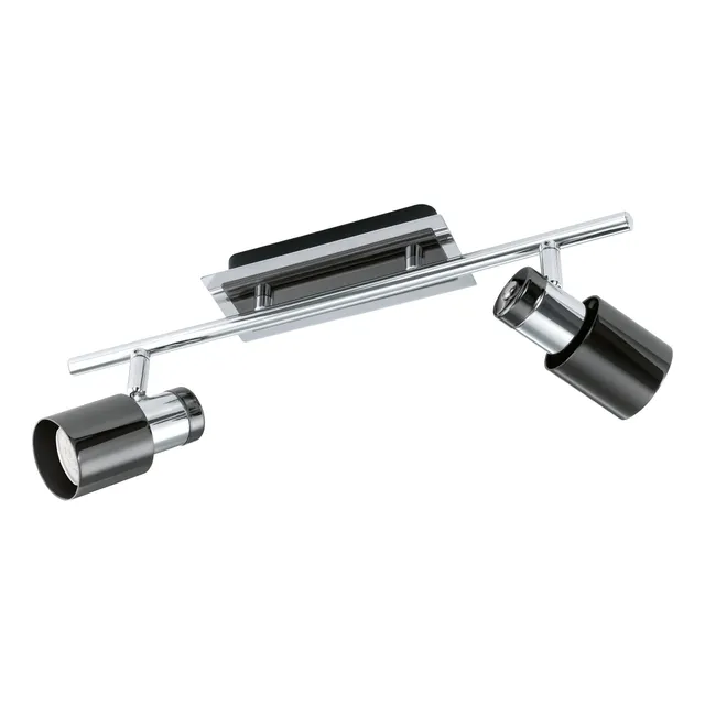 eglo-davida-1-deckenleuchte-2-flammig-deckenspot-chrom-nickel-nero-inkl-gu10-led image 1