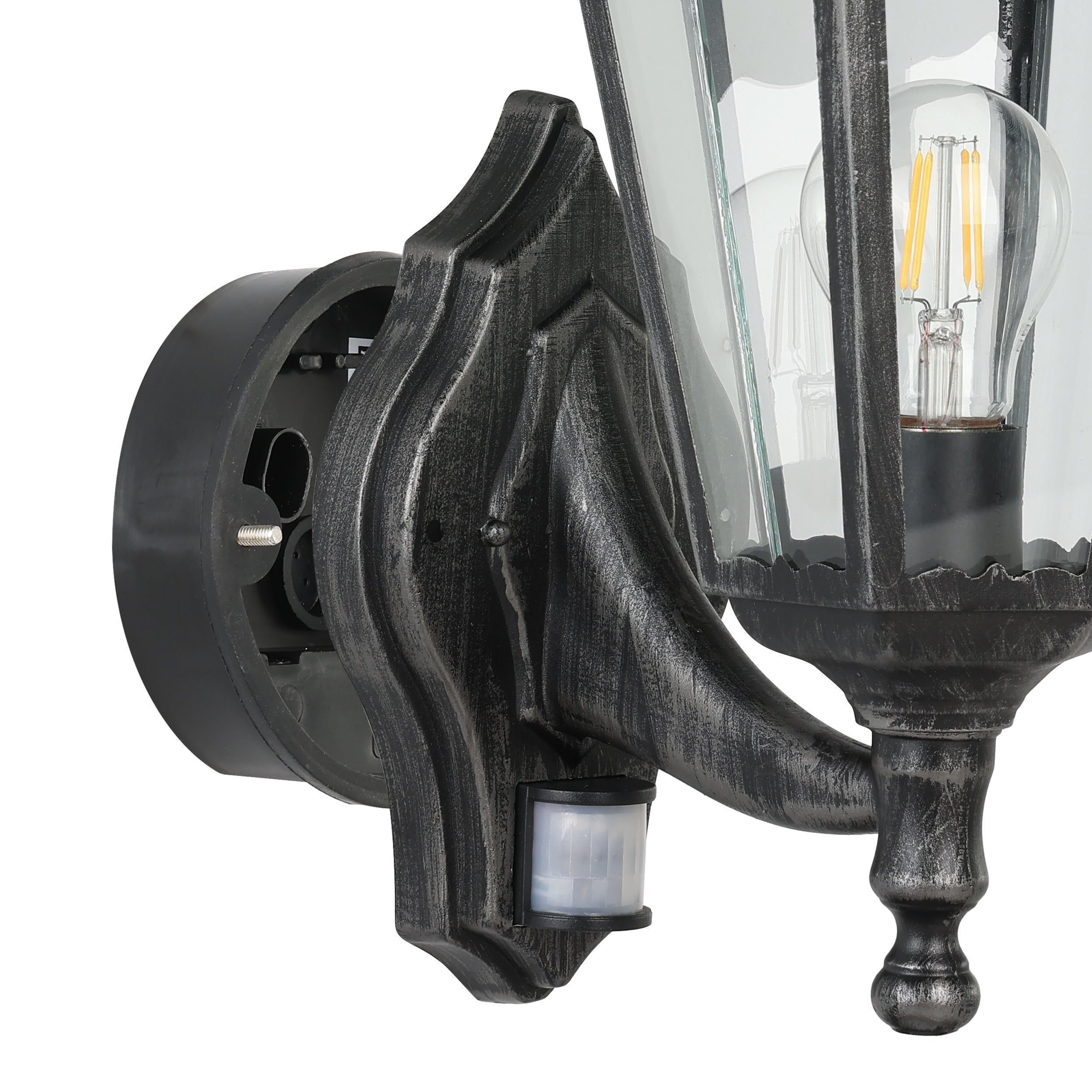 eglo-navedo-au-en-wandlampe-mit-bewegungsmelder-laterne-aluguss-schwarz-e27-ip44 image 5