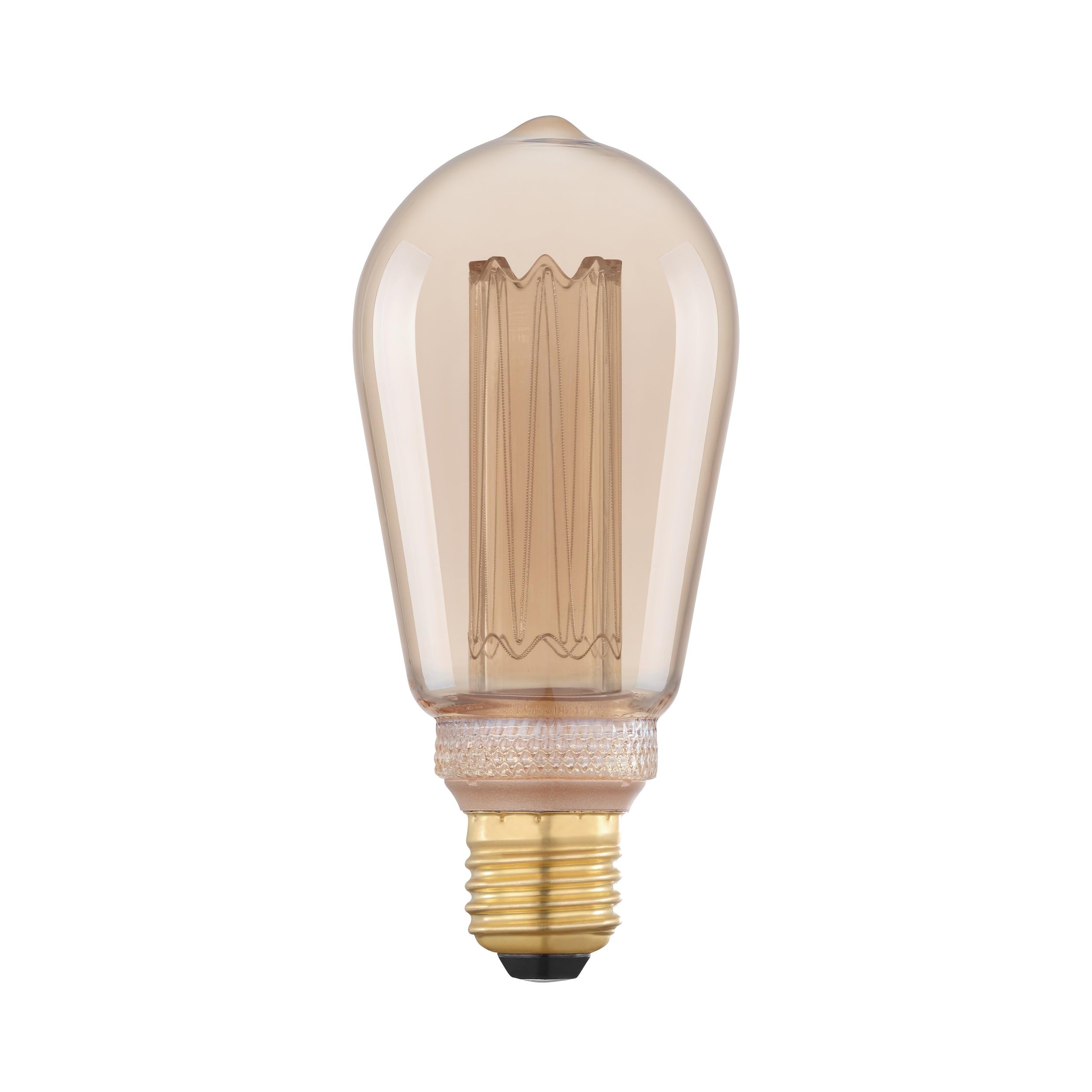 eglo-e27-led-retro-lampe-st64-amber-4w-170-lumen-1800k image 1