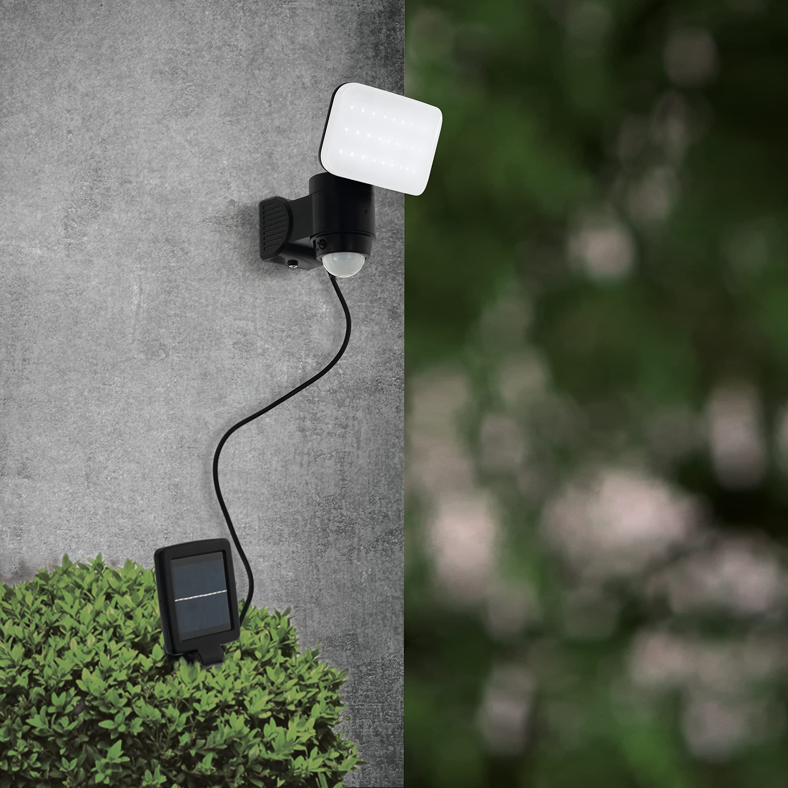 eglo-casabas-led-au-en-wandleuchte-mit-bewegungsmelder-und-solar-schwarz-ip44 image 2