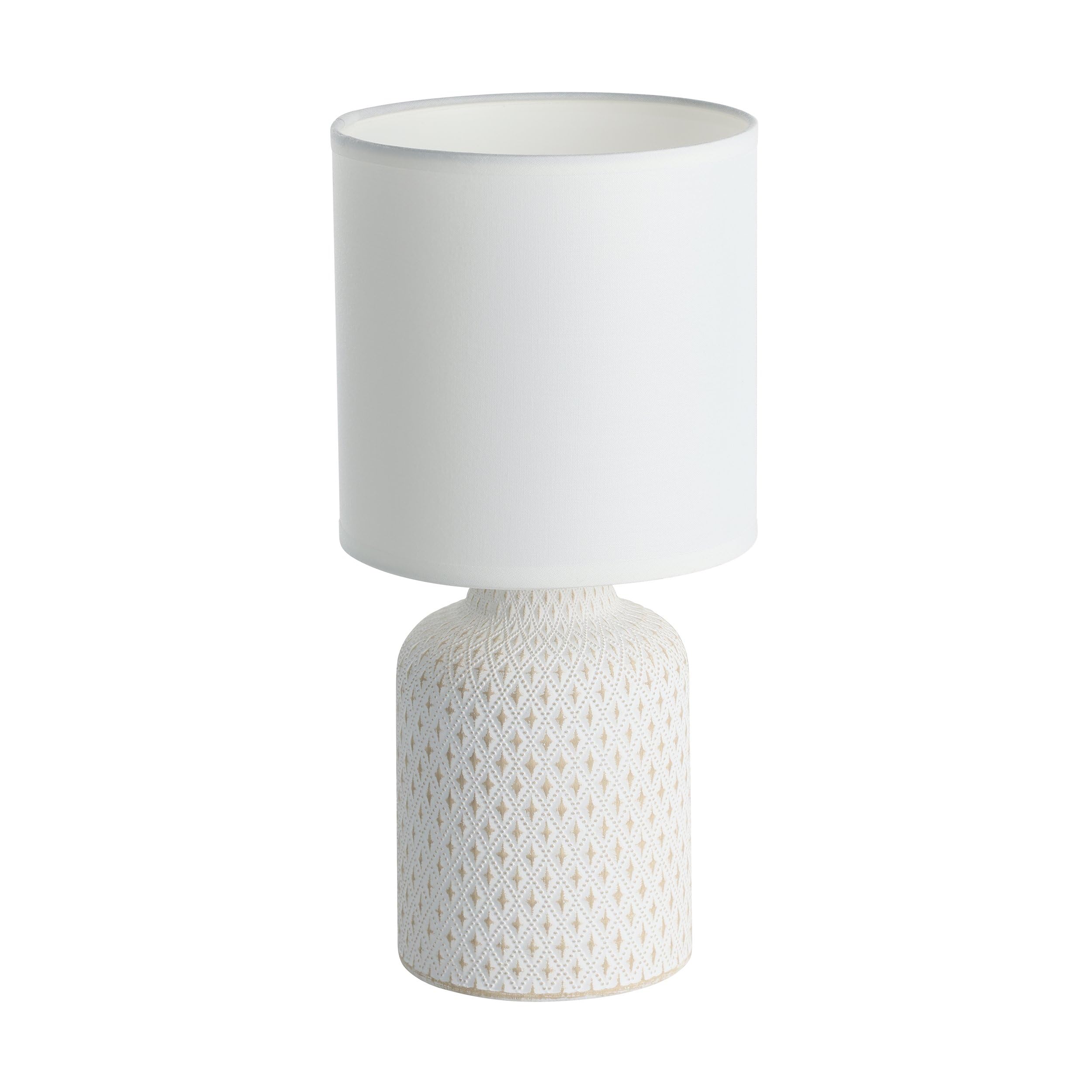 eglo-bellariva-tischleuchte-e14-keramik-creme-32-cm-wei image 1