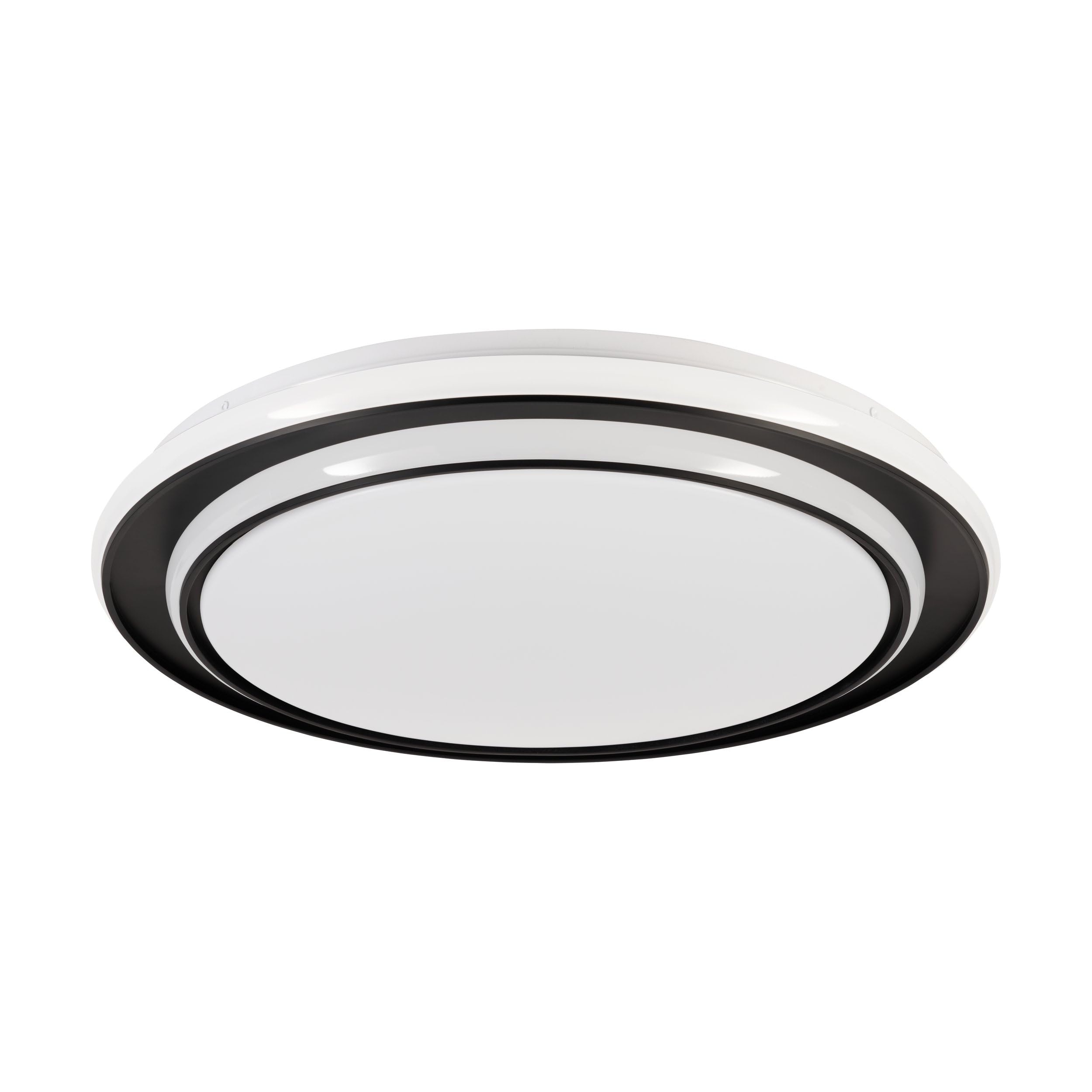 eglo-moschetta-led-deckenleuchte-rund-schwarz-wei-49-cm-mit-fernbedienung image 1