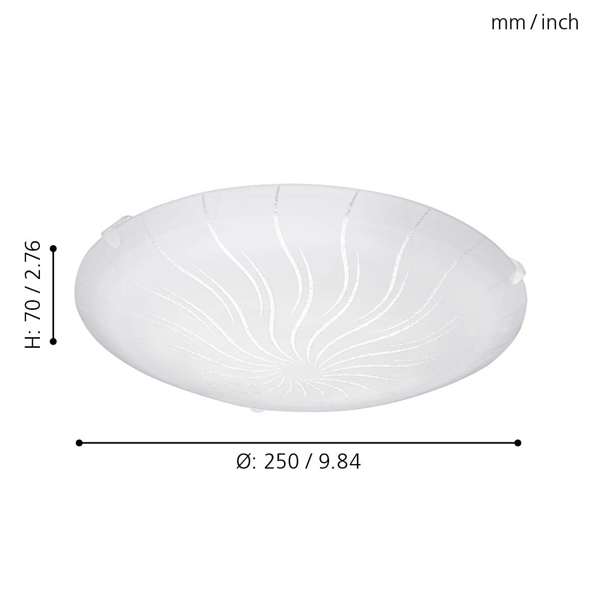 eglo-margitta-1-led-deckenleuchte-25-cm-klassisch-wei-kristall-warmwei image 2