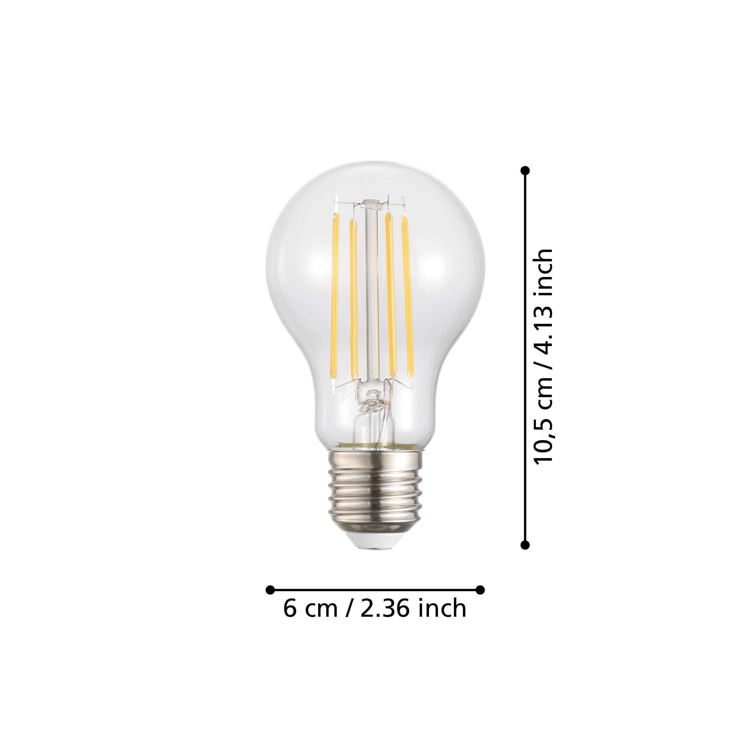 eglo-e27-led-filament-gl-hbirne-7w-806-lm-warmwei-2700k-transparent image 2