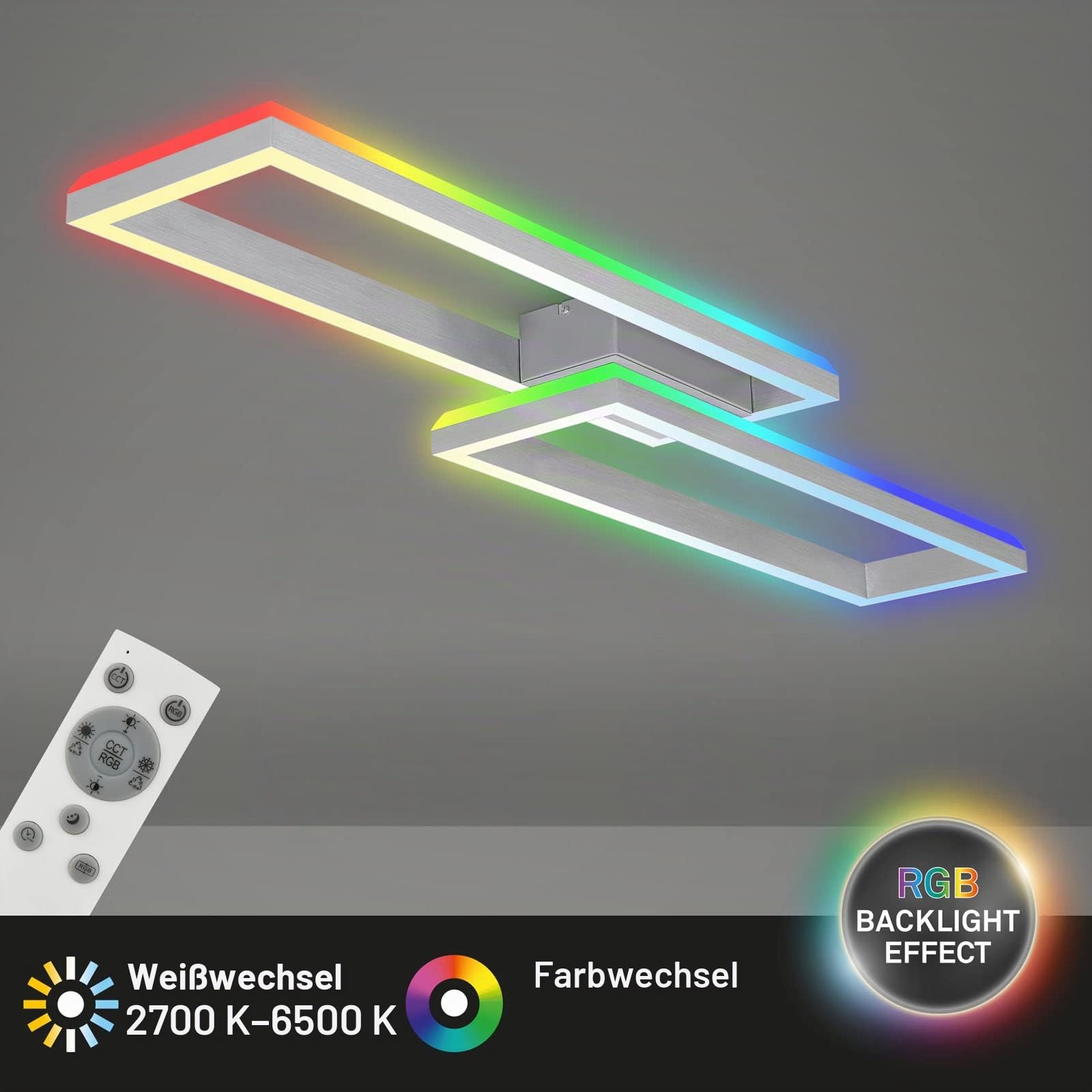 briloner-led-deckenleuchte-frame-rgb-backlight-dimmbar-1195-mm-aluminiumfarbig-m image 2
