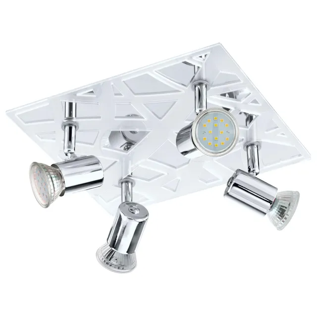 eglo-daven-1-deckenstrahler-4-flammig-chrom-satiniert-gu10 image 1