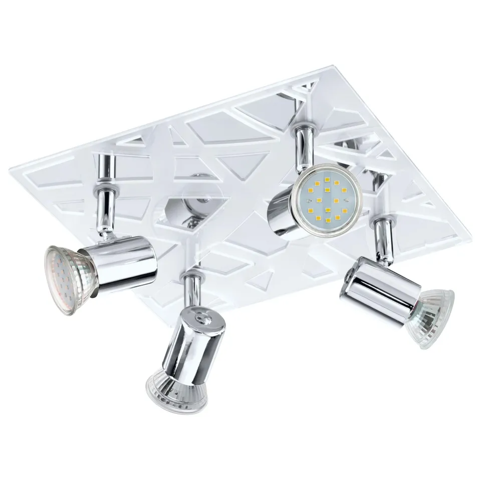eglo-daven-1-deckenstrahler-4-flammig-chrom-satiniert-gu10 image 1