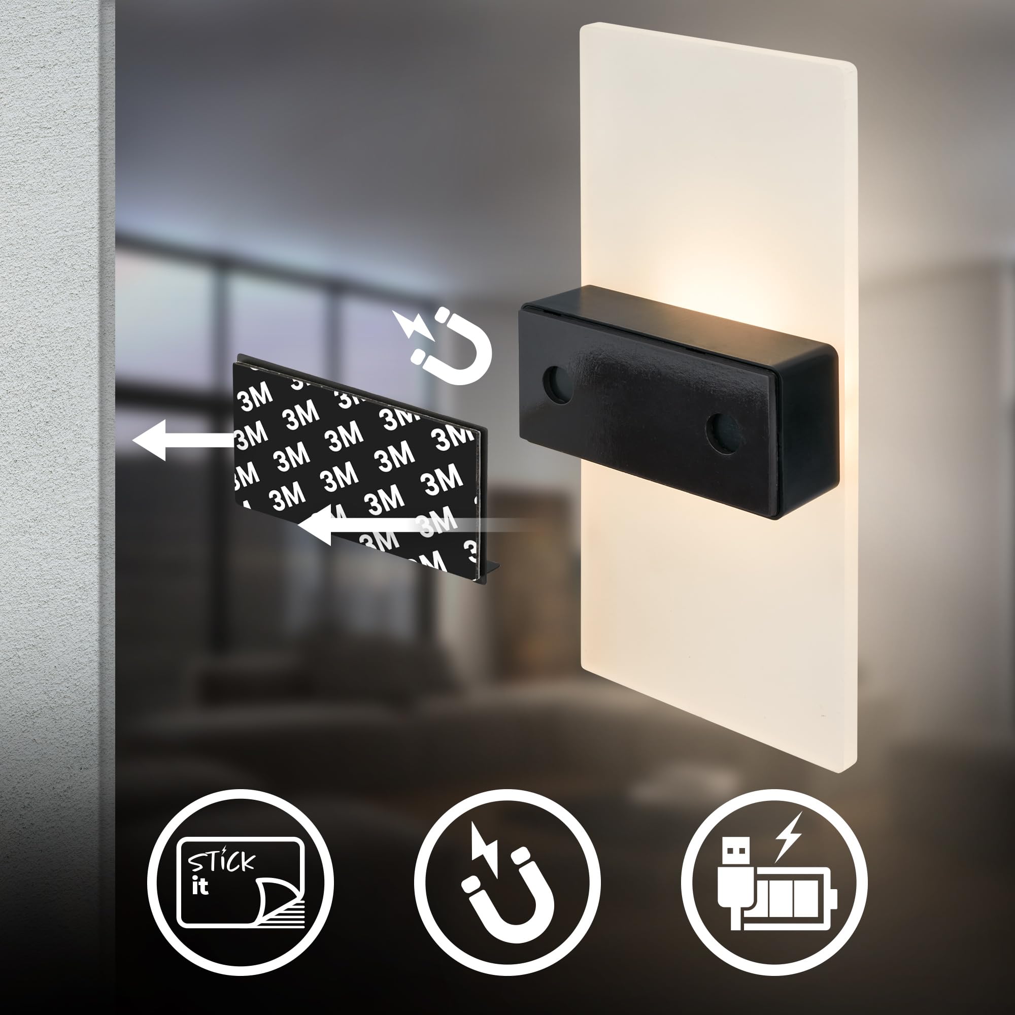 briloner-sticklights-led-wandleuchte-akku-mit-bewegungsmelder-magnetisch-ohne-bo image 6