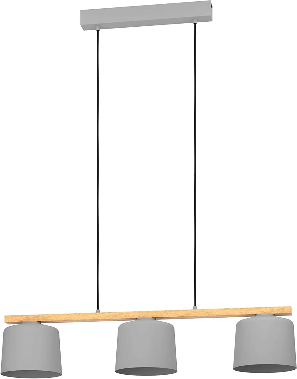 eglo-mariel-pendelleuchte-3-flammig-91-cm-grau-holz-textil-e27 image 1