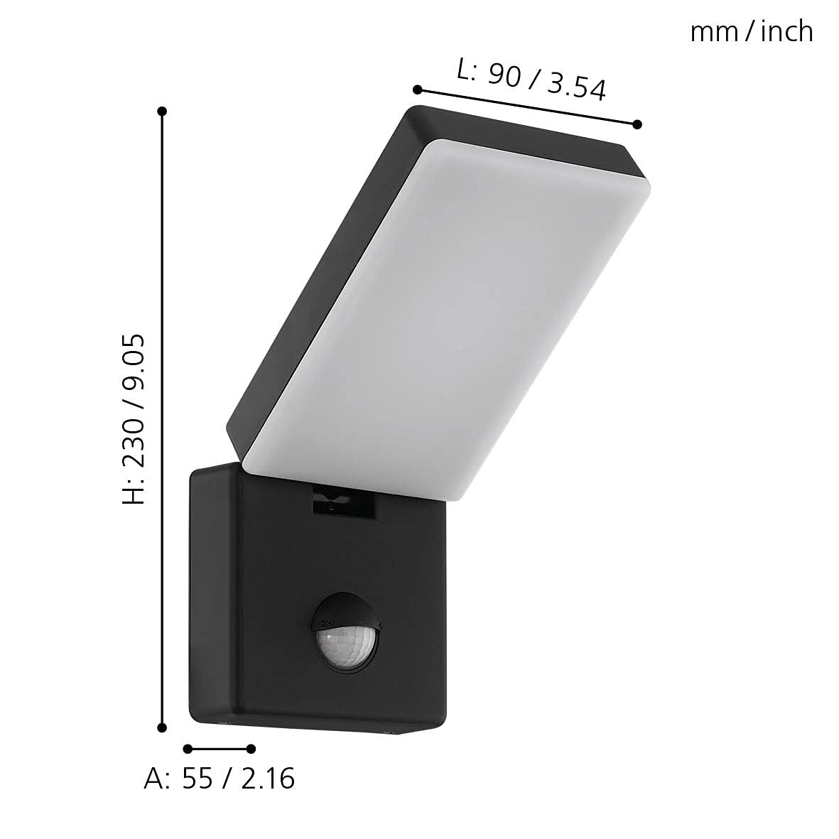 eglo-taragona-led-au-en-wandlampe-mit-bewegungsmelder-ip44-schwarz-wei image 5