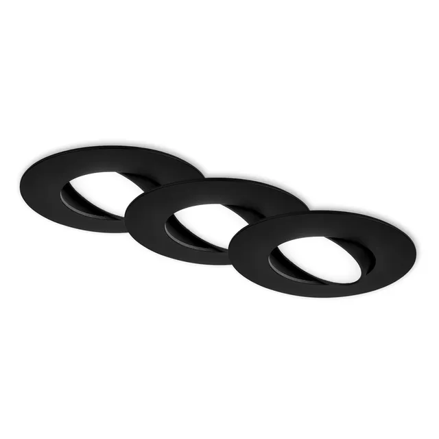 briloner-3er-set-led-einbaustrahler-230v-ip65-dimmbar-schwenkbar-schwarz-90x45-m image 1