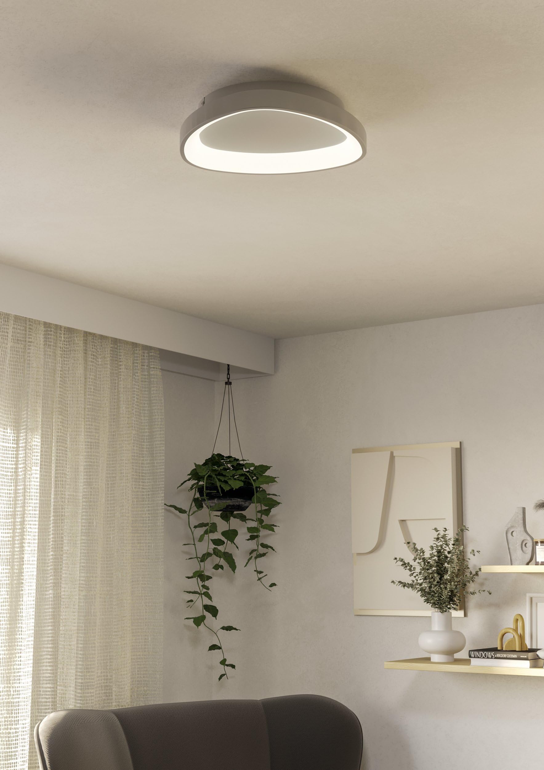 eglo-moggiona-led-deckenlampe-35-cm-mit-fernbedienung-wei-dimmbar-cct image 4