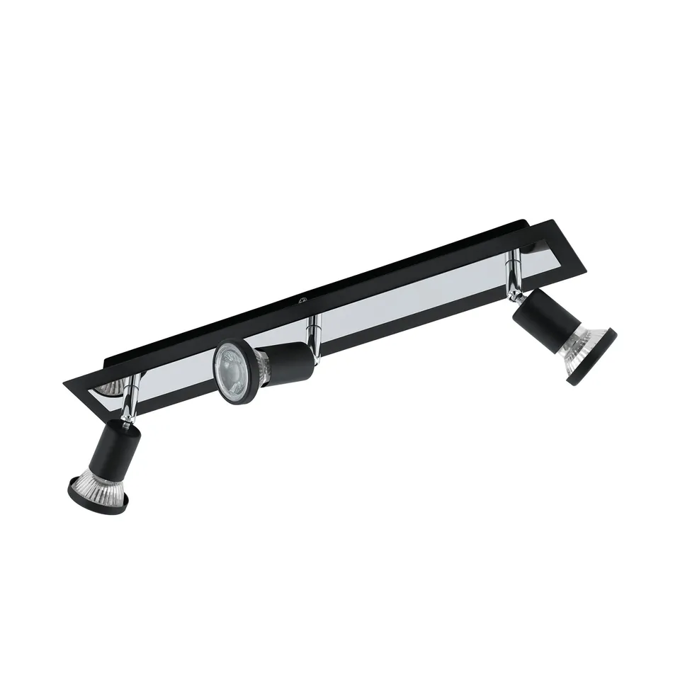 eglo-sarria-led-deckenstrahler-3-flammig-46-cm-schwarz-chrom-gu10-warmwei image 1