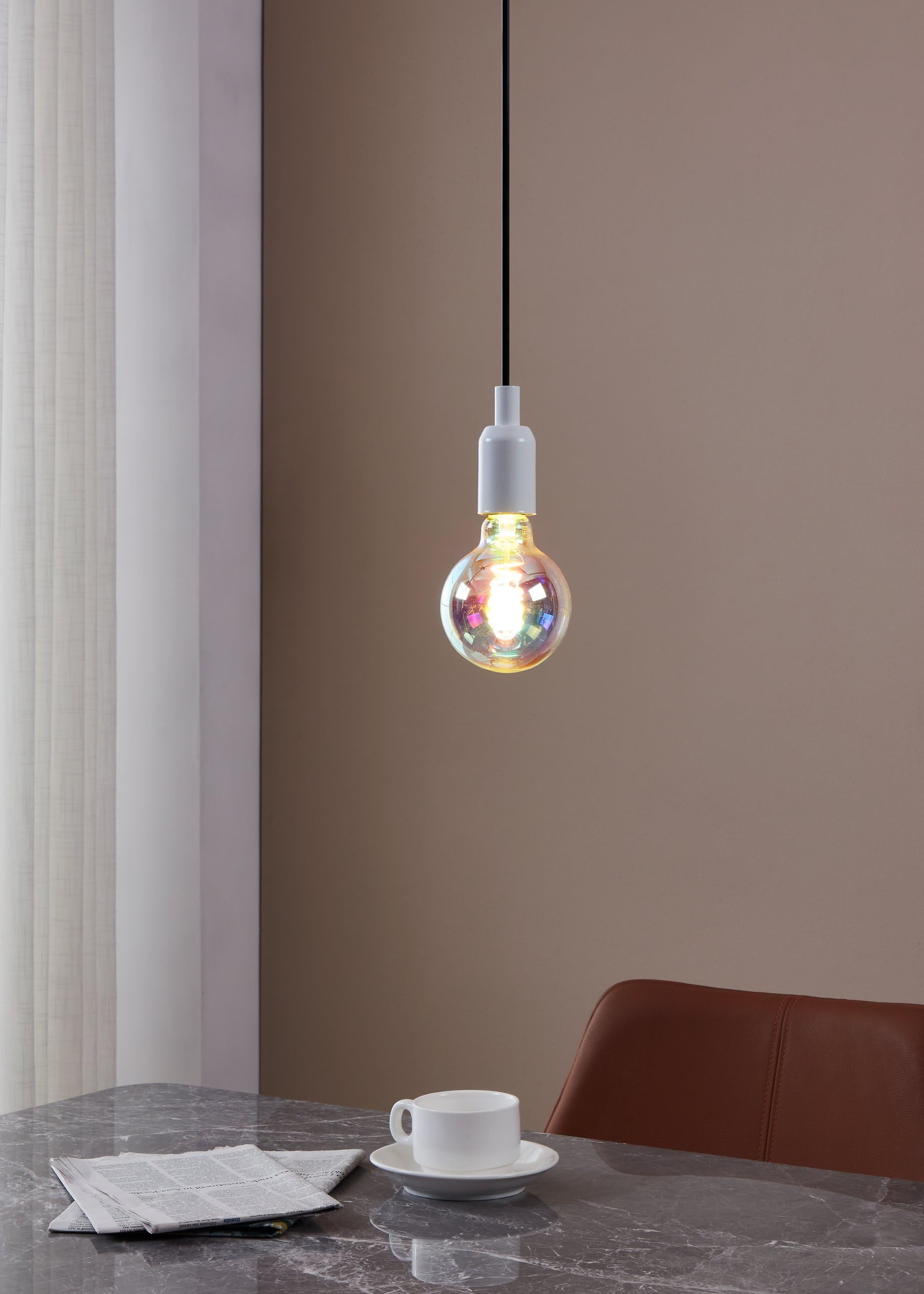 eglo-led-globe-e27-g95-spiral-regenbogen-irisierend-dimmbar-warmwei image 3