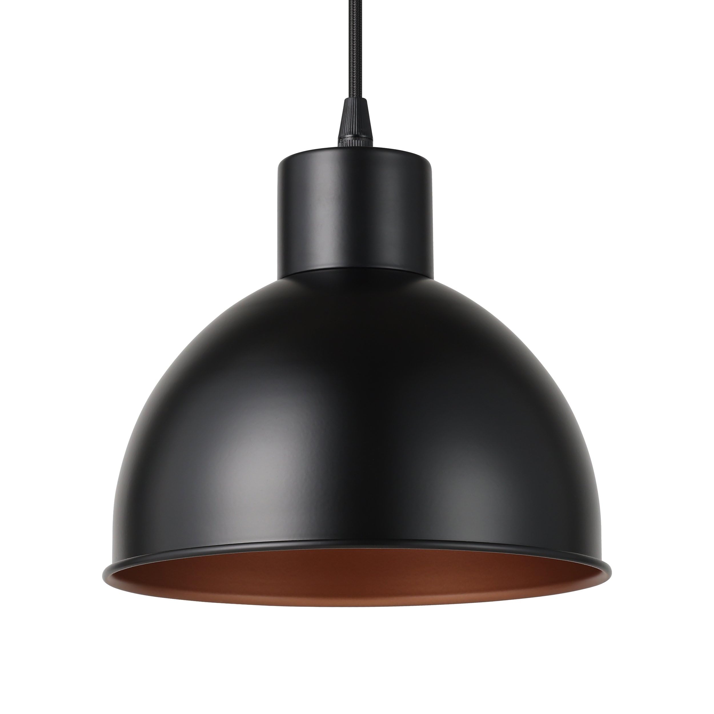 eglo-truro-pendelleuchte-vintage-industrial-schwarz-kupfer-e27-21-cm image 5