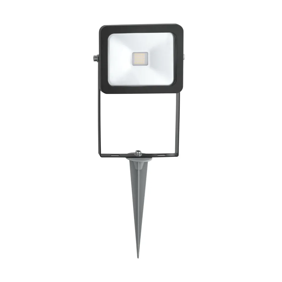 eglo-faedo-2-led-erdspie-h-40-5-cm-alu-schwarz-glas-klar-900-lumen-kaltwei-ip44 image 1