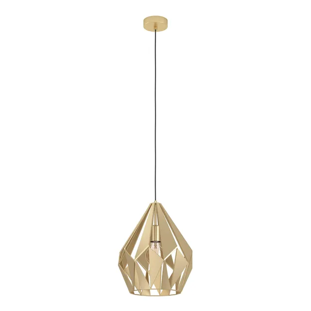 eglo-carlton-pendelleuchte-vintage-gold-e27-31-cm image 1