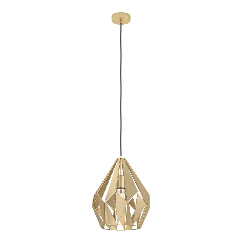 eglo-carlton-pendelleuchte-vintage-gold-e27-31-cm image 1