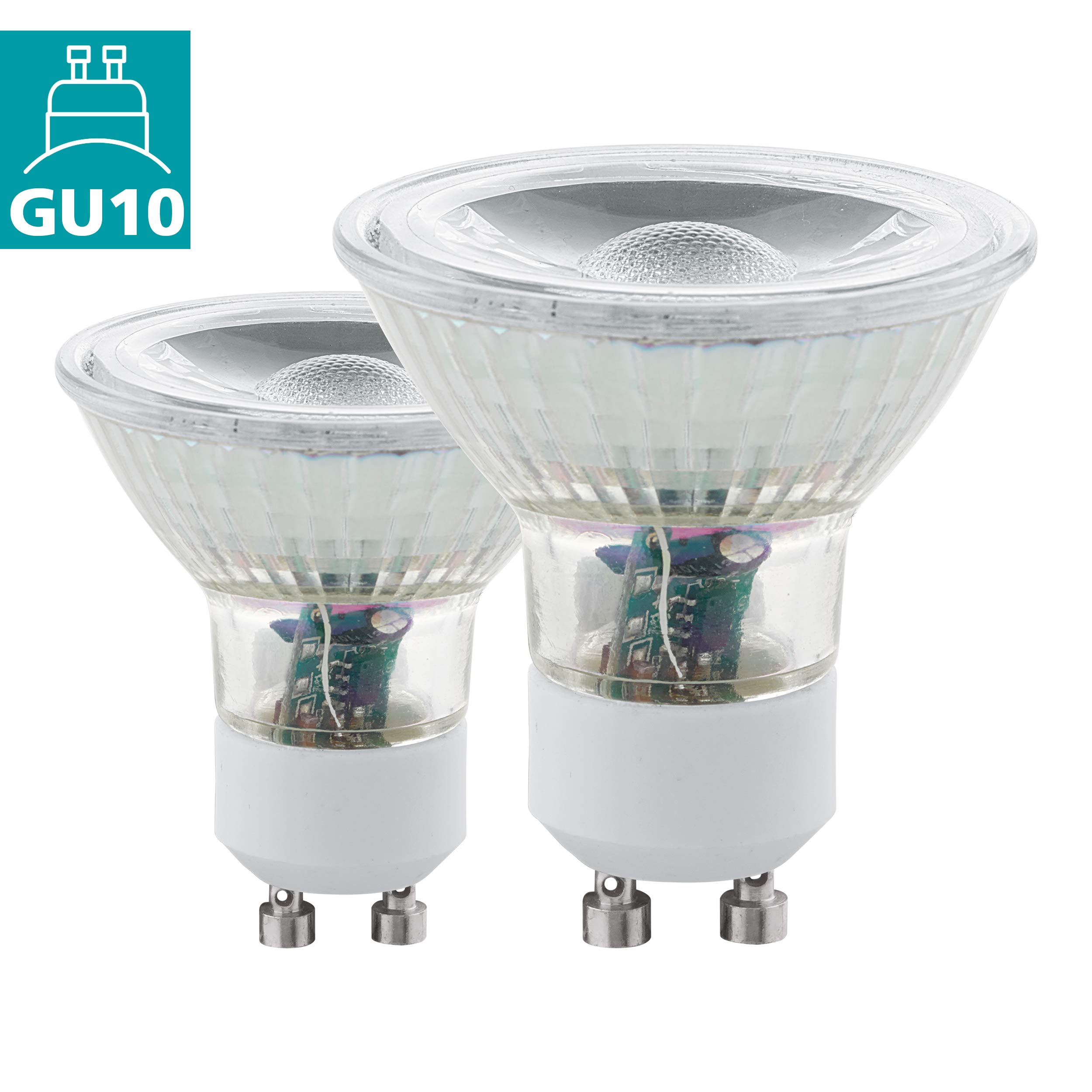 eglo-led-gu10-2er-set-5w-400lm-warmwei-3000k-spot image 2