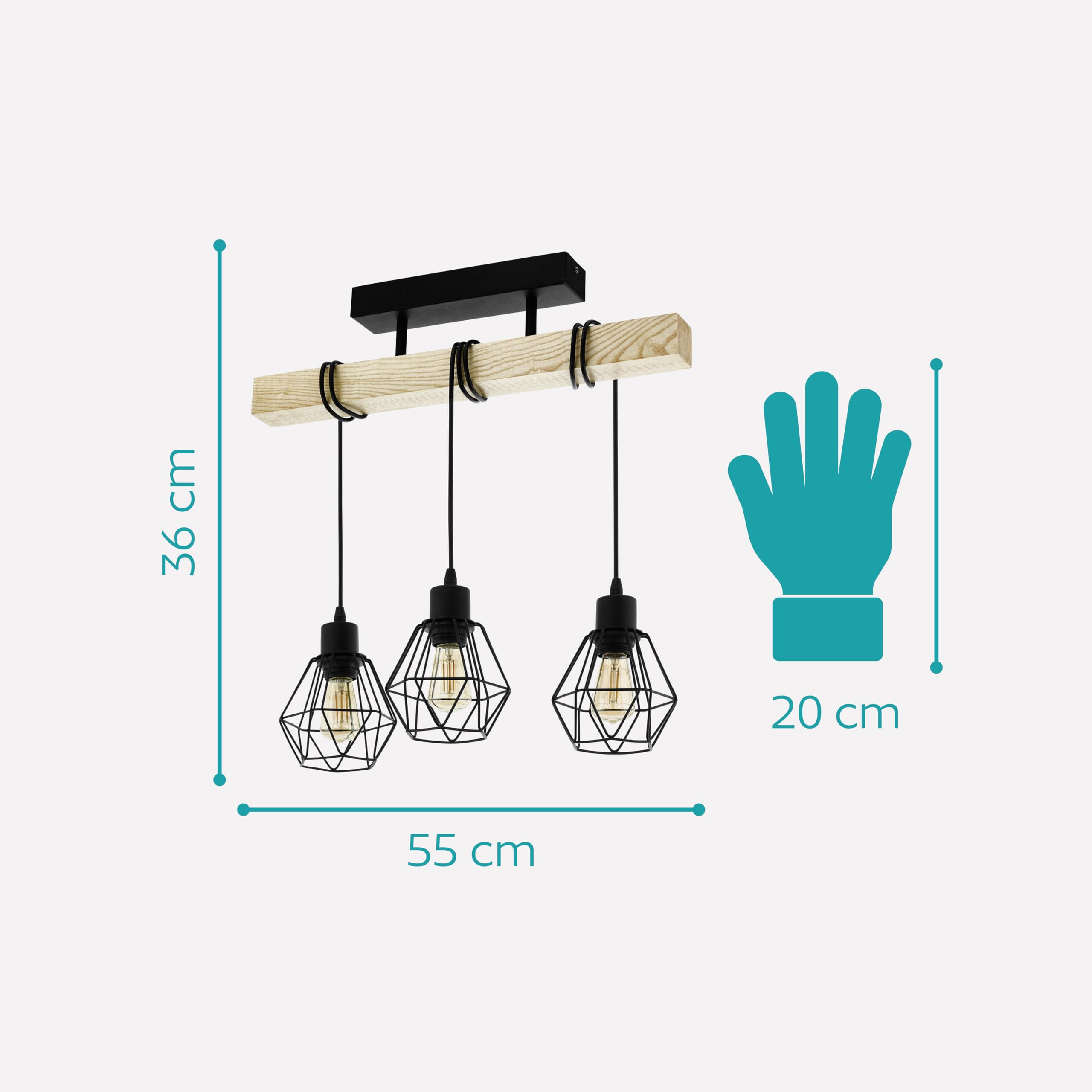 eglo-townshend-5-pendelleuchte-3-flammig-holzbalken-fsc-schwarz-e27-55-cm image 5