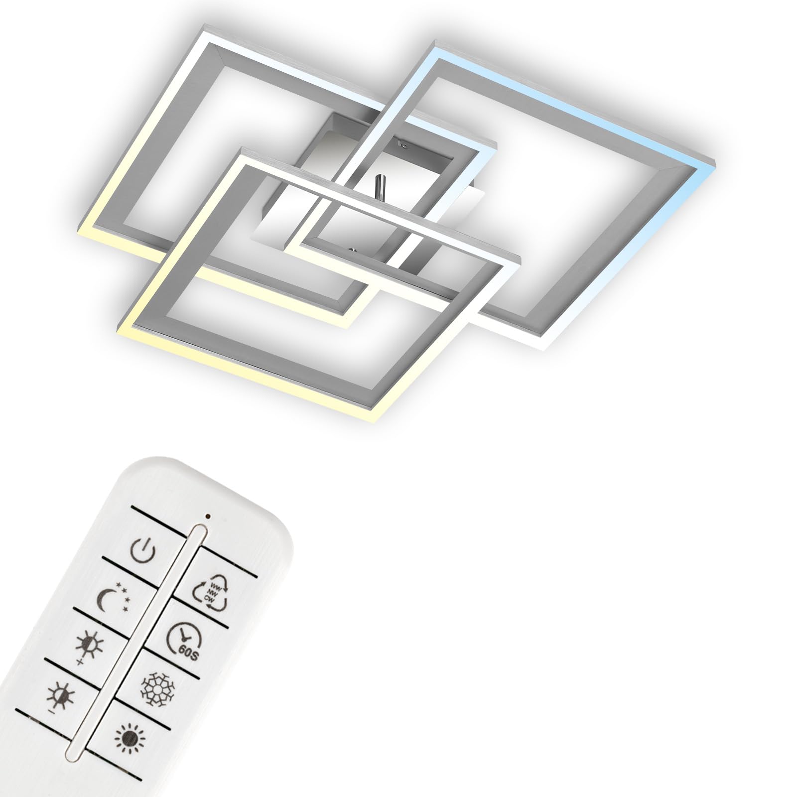 briloner-led-deckenleuchte-dimmbar-mit-fernbedienung-cct-chrom-alu-560x560x90-mm image 1