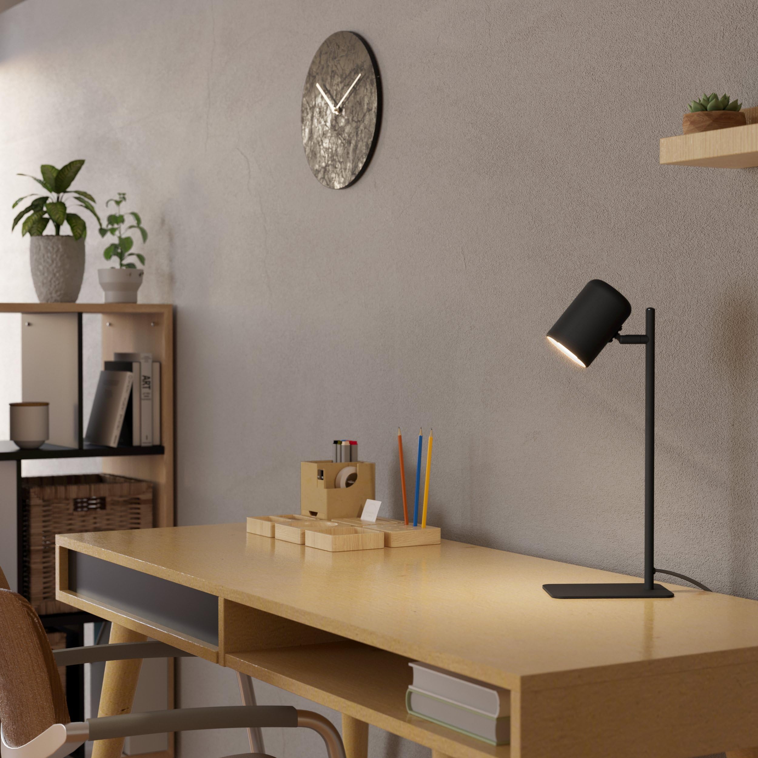 eglo-ceppino-led-tischlampe-gu10-schwarz-schwenkbar-38-cm image 3