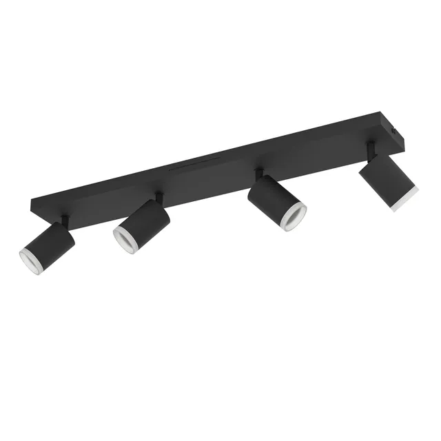 eglo-connect-z-melitello-z-smart-led-deckenstrahler-4-spots-schwarz-zigbee-matte image 1