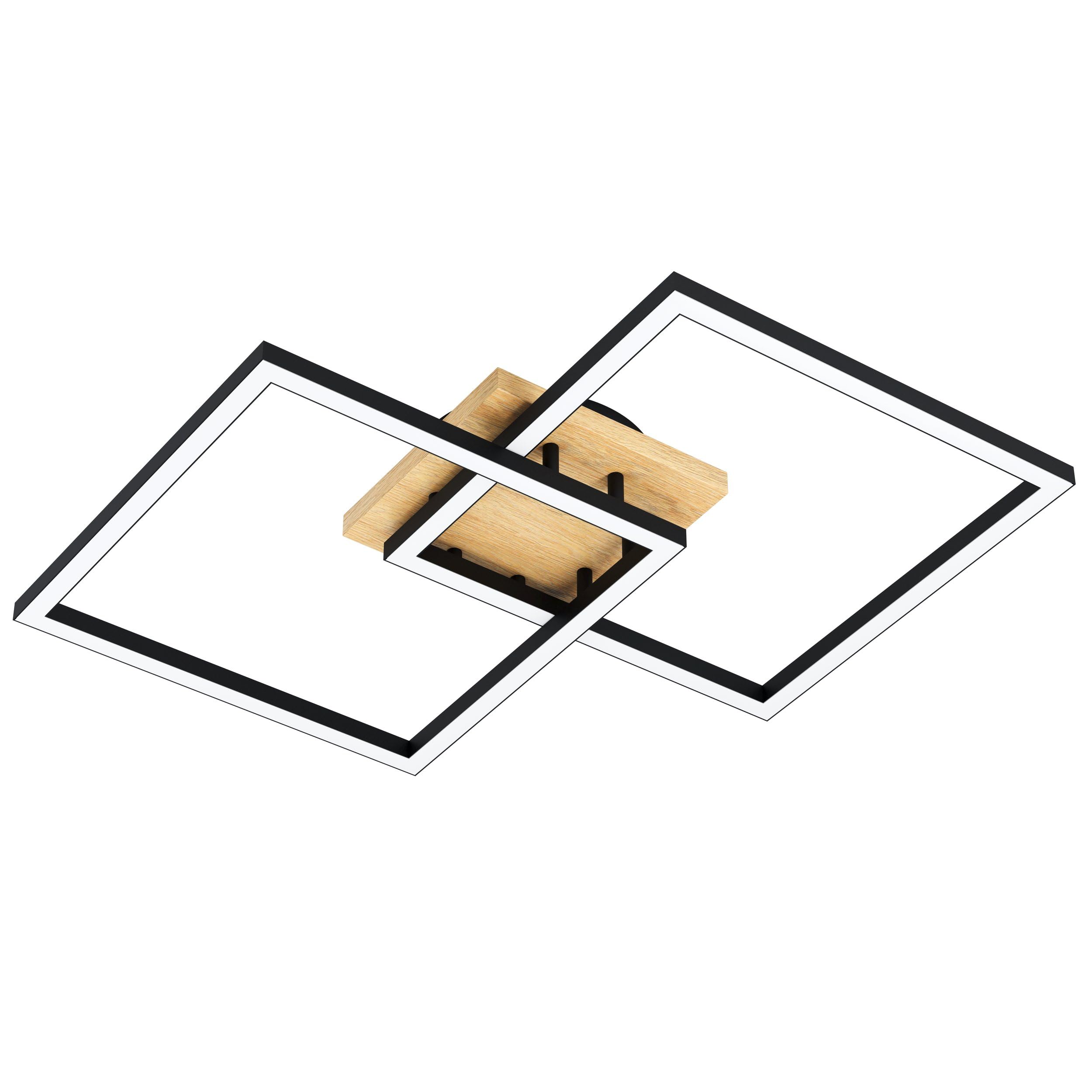 eglo-connect-z-lomaltas-z-smart-led-deckenleuchte-eckig-77-cm-eiche-schwarz-4400 image 1
