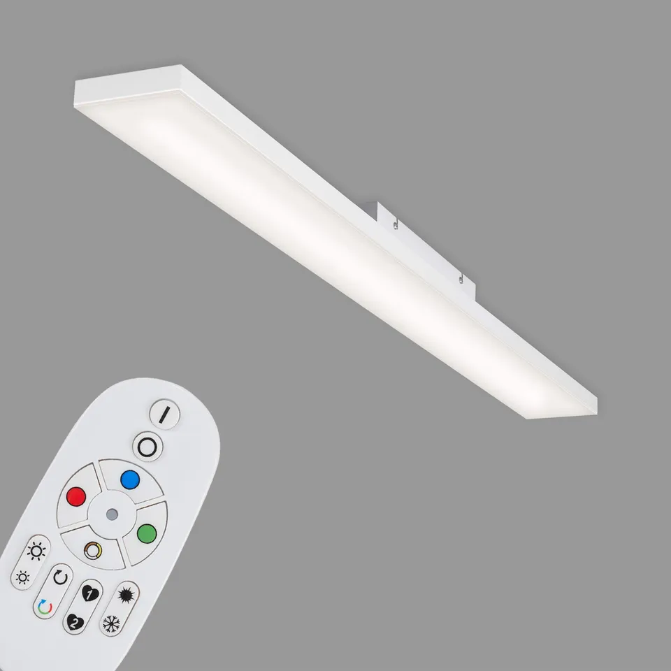 briloner-led-panel-1195x100-mm-dimmbar-rgb-cct-mit-fernbedienung-24w-2900-lumen- image 1