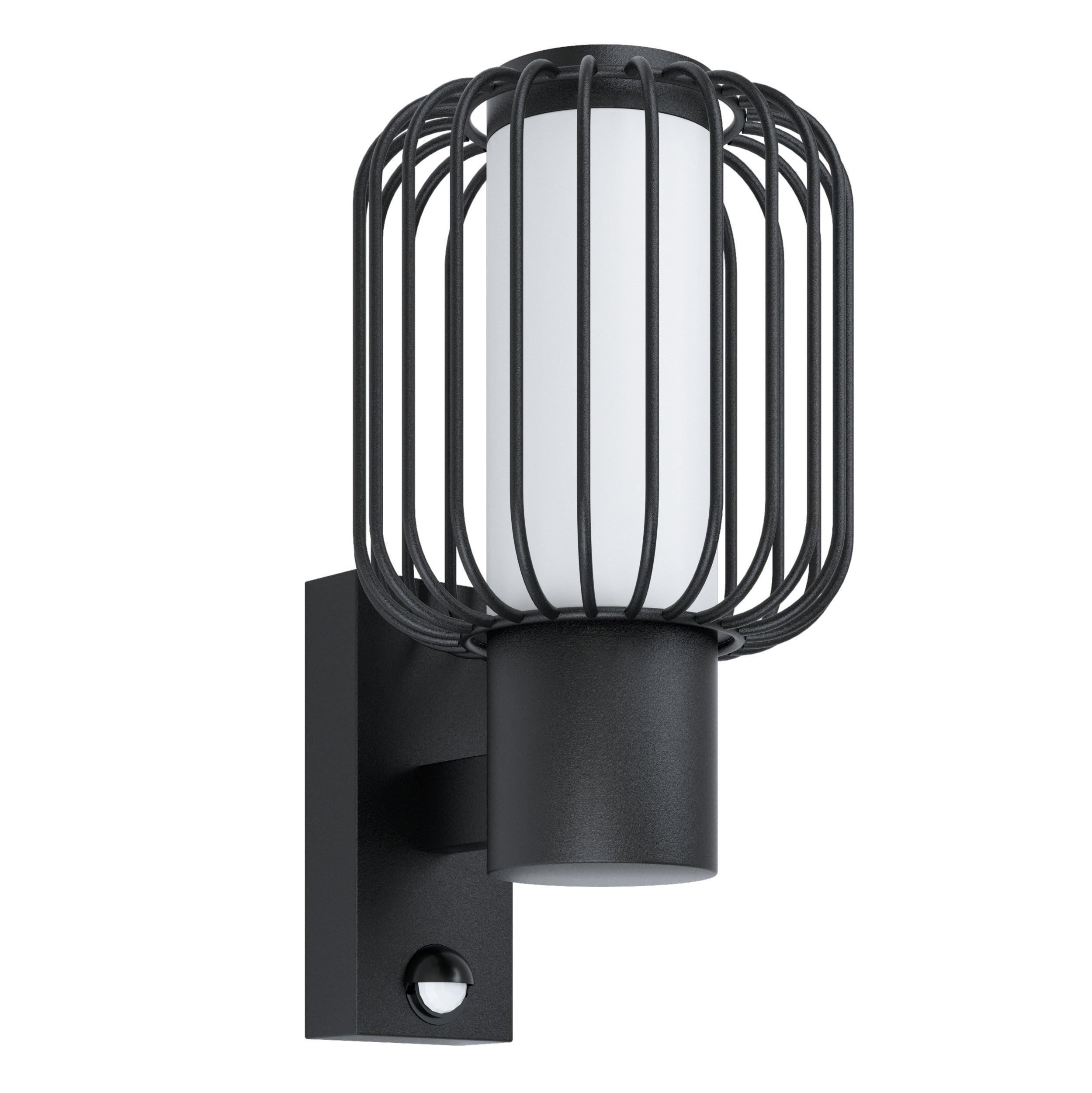 eglo-ravello-au-en-wandlampe-e27-mit-bewegungsmelder-und-lichtsensor-ip44-schwar image 1