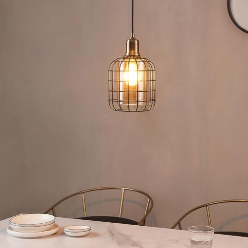 eglo-chisle-pendelleuchte-1-flammig-schwarz-draht-amber-16-5-cm image 8