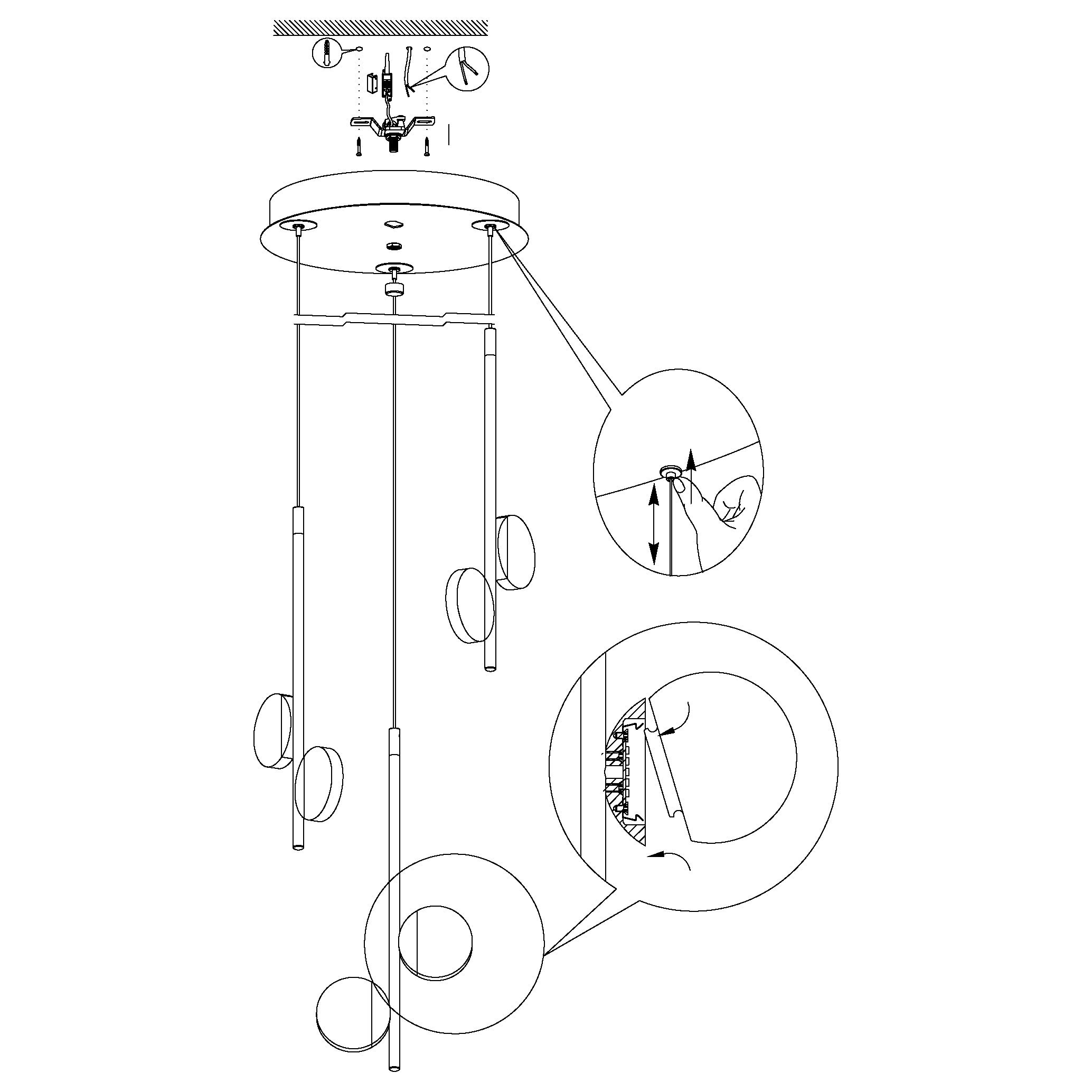 eglo-olindra-led-pendelleuchte-6-flammig-dimmbar-chrom-wei image 3