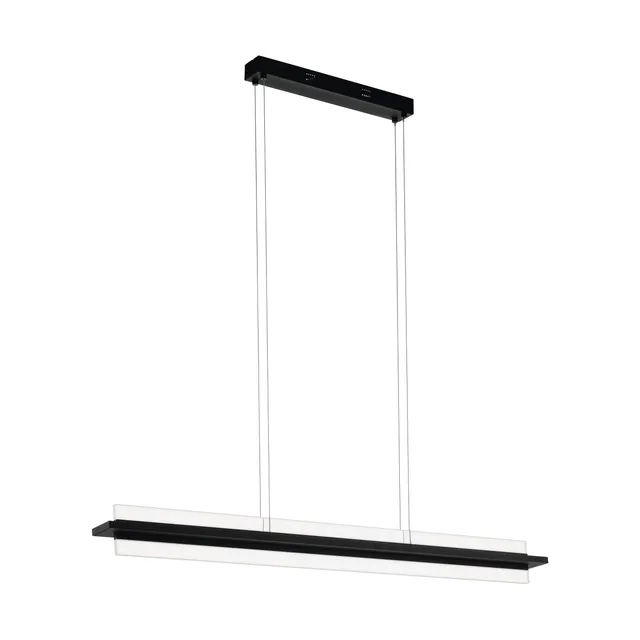 eglo-spadafora-led-pendelleuchte-2-flammig-h-ngelampe-dimmbar-schwarz-wei-klar-1 image 1