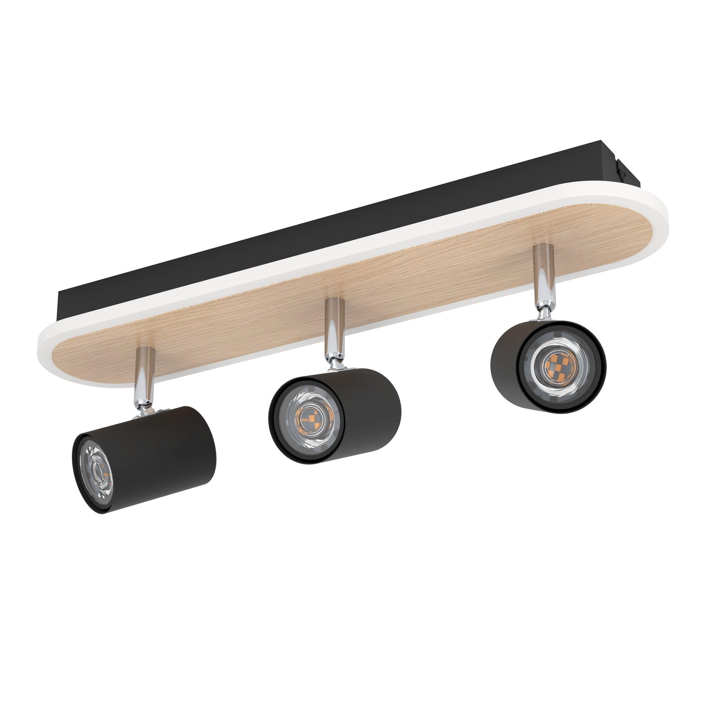 eglo-rimbocchi-1-led-deckenleuchte-46-cm-mit-3-spots-schwarz-warmwei image 6