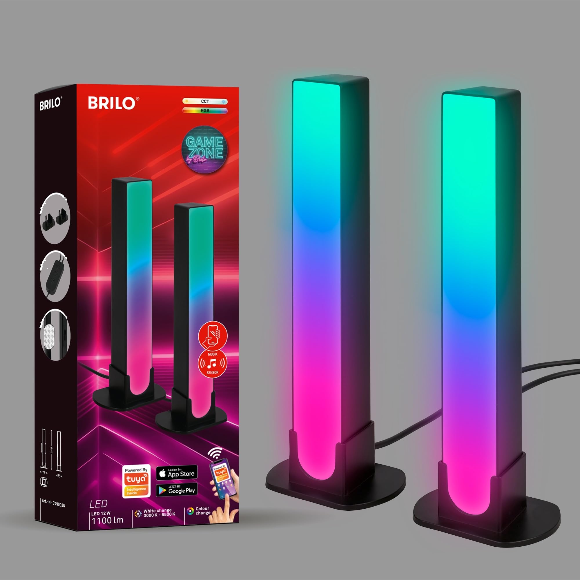 briloner-2er-set-led-lightbar-rgbic-smarte-tischlampe-wandlampe-24cm-mit-app-spr image 6