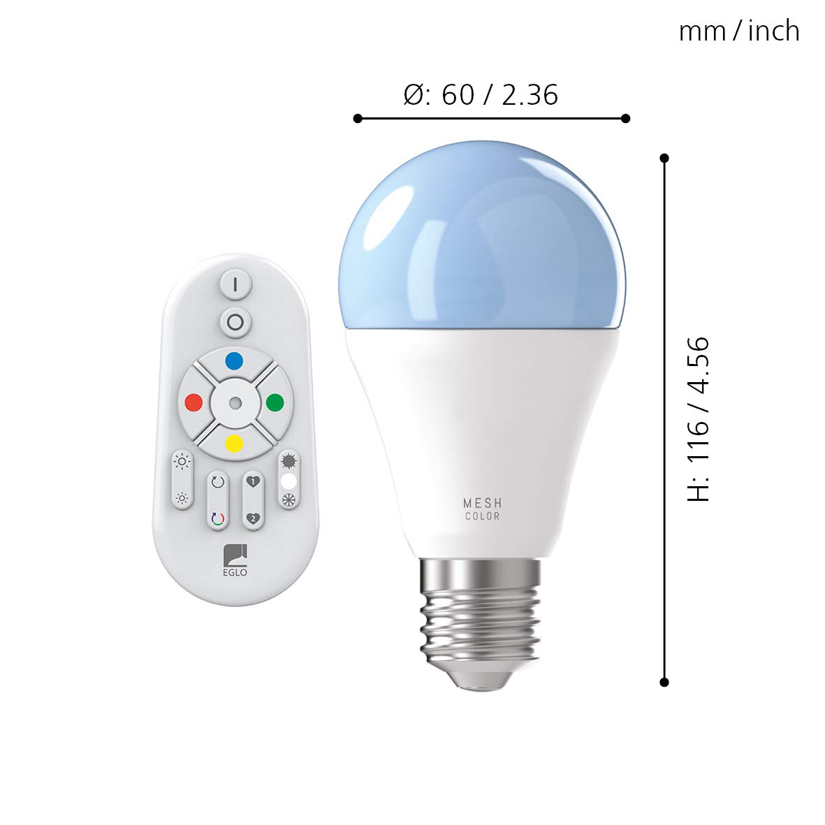 eglo-connect-e27-led-a60-smart-9w-rgb-cct-dimmbar-mit-fernbedienung image 6
