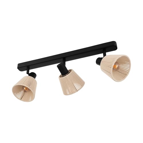 eglo-seagard-deckenlampe-3-flammig-spot-deckenleuchte-e14-stahl-schwarz-mit-jute image 6