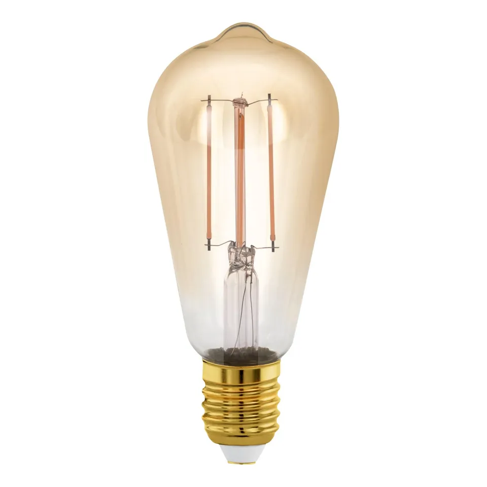 eglo-e27-led-vintage-gl-hbirne-st64-gold-4w-300lm-1700k-dimmbar image 1